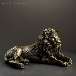 Фигура "Лев большой лежачий" правый 60*25*33 см  золото