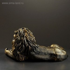 Фигура "Лев большой лежачий" правый 60*25*33 см  золото