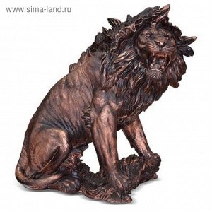 Садовая фигура "Лев большой" под бронзу