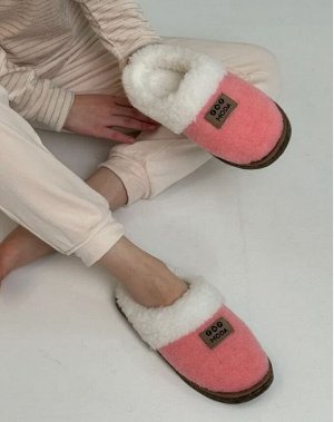 Тапочки женские модель "Глубокие шлёпки" Цвет розовый