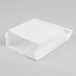 Пакет бумажный фасовочный, белый, V-образное дно 25 х 17 х 7 см, набор 1400 шт.