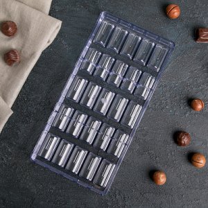 Форма для шоколада 25 ячеек "Батончик" 28х14х2,5 см
