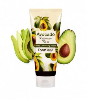 Farm Stay Avocado Premium Pore Deep Cleansing Foam  Пенка для умывания авокадо 180 мл