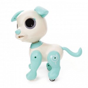 Робот-собака «Питомец: Щенок», радиоуправляемый, интерактивный, работает от аккумулятора, цвет бирюзовый