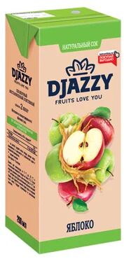 «Djazzy», сок яблочный, 200 мл