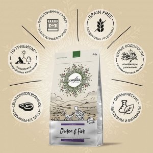 Сухой корм CRAFTIA HARMONA для взрослых кошек из курицы и рыбы 1.4 кг