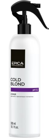 Cold Blond Спрей для нейтрализации теплого оттенка с фиолетовым пигментом, экстрактами мёда и виноградных косточек, 300 мл.