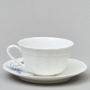 Набор чайный фарфор, 4 предмета, на 2 персоны, 330 мл, Lefard, Васильки, 760-829