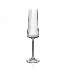 Бокал для шампанского, 210 мл, стекло, 6 шт, Bohemia, Xtra optic, 40862/47/210