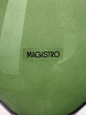 Бокал для вина Magistro «Иллюзия», 540 мл, 10x24 см, стекло, зелёное