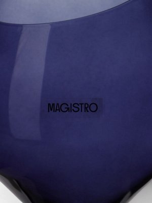 Бокал для вина Magistro «Иллюзия», 540 мл, 10x24 см, стекло, синий