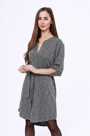 #88800 Платье Серый/зеленый