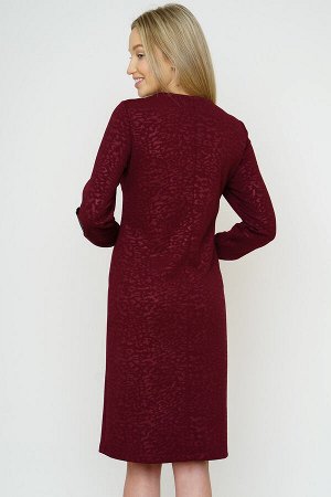 #88087 Платье бордовый