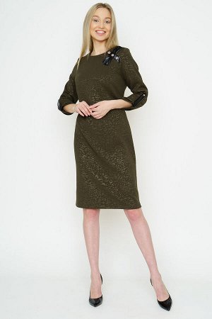 #88084 Платье оливковый