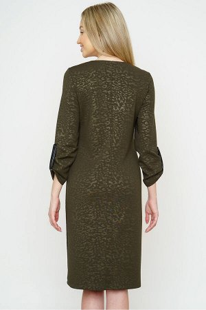 #88084 Платье оливковый