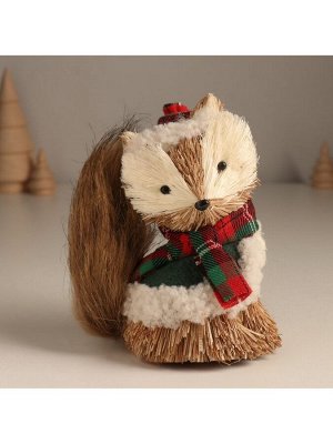 Фигурка новогодняя «Енотик в зимней одёжке», 8x13x14 см