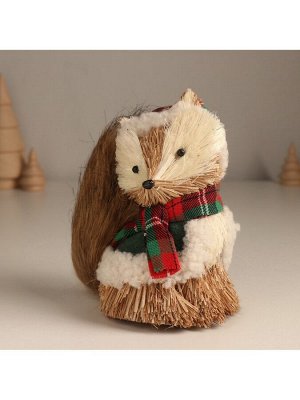 Фигурка новогодняя «Енотик в зимней одёжке», 8x13x14 см