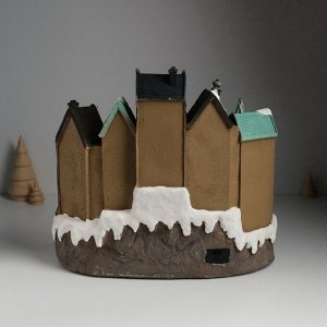 Фигурка светящаяся «Праздник в городе: Новый год», крутящаяся, 31x20x27.5 см