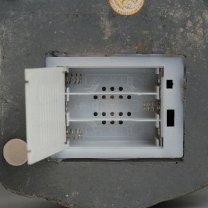Фигурка светящаяся «Новогодняя улочка», крутящаяся, 20.5x17x20.5 см