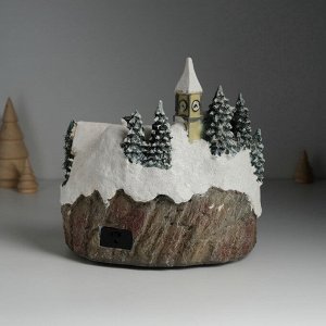 Фигурка светящаяся «Зимние забавы», крутящаяся, 20.5x17x20.5 см