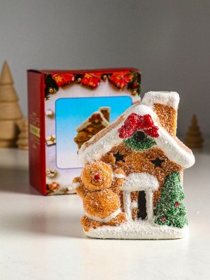 Фигурка светящаяся «Пряничка у домика», керамика, 8.5x6x11.5 см, МИКС