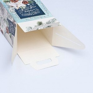 Подарочная новогодняя коробка «Счастливого Нового Года», 12.4x13.4x15.6 см