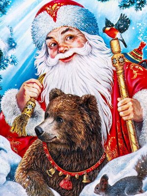 Подарочная новогодняя коробка «ЗИМНЯЯ СКАЗКА в красном» Чемоданчик средний 20x12x19 см