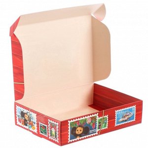 Коробка подарочная «С Новым годом!», Чебурашка, 21x15x5 см