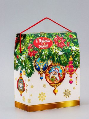 Коробка подарочная новогодняя «Игрушки» 20x26x10.5 см
