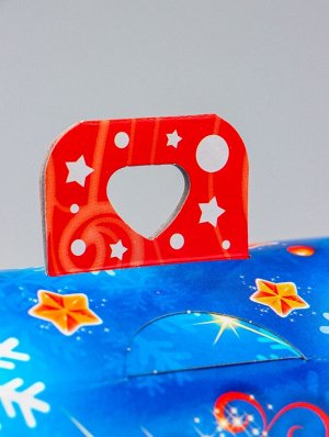 Коробка подарочная новогодняя «Новый год» 17x19x9.5 см