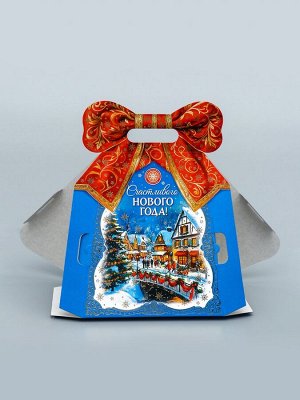 Коробка подарочная новогодняя «Пакет с бантом» 18x12x27.7 см