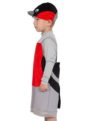 Карнавальный костюм «Снегирь» ткань-плюш, 3-6 лет, рост 98-116 см