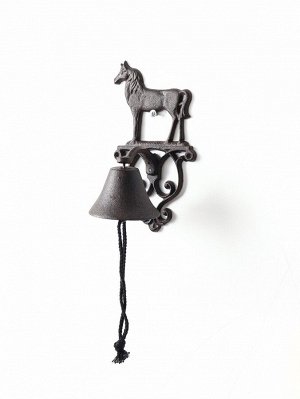 Колокол настенный «Конь», чугун, сувенирный декор, 13.5x14x25 см