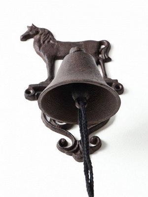Колокол настенный «Конь», чугун, сувенирный декор, 13.5x14x25 см