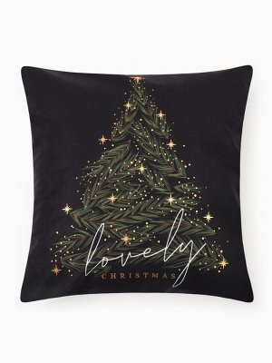 Наволочка декоративная новогодняя «Этель. Lovely Christmas», 40x40 см, велюр