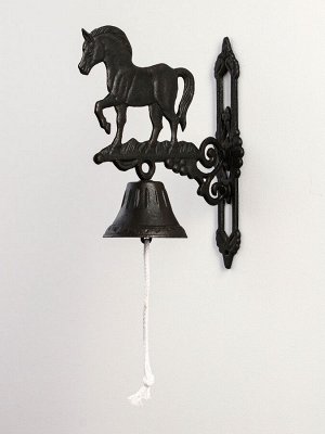 Колокол настенный декоративный «Конь», чугун, 23x11x32 см