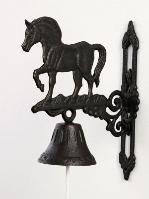 Колокол настенный декоративный «Конь», чугун, 23x11x32 см