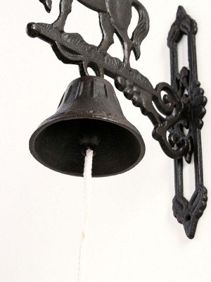 Колокол настенный декоративный «Конь», чугун, 23x11x32 см