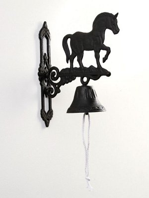 Колокол настенный декоративный «Конь», чугун, 23x11x32 см