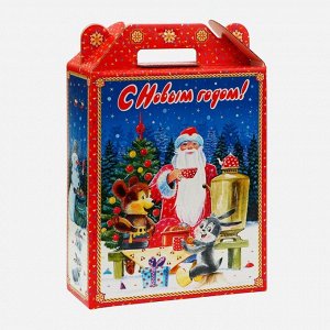 Подарочная коробка новогодняя Подарок «Чаепитие» 16.8x7x25 см