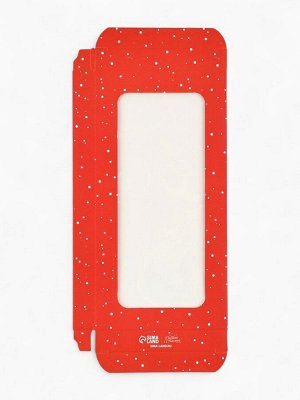 Коробка для шоколада «С Новым годом», с окном, 17*8.5*1.5 см