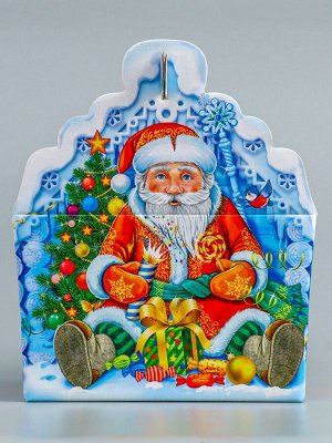 Подарочная коробка новогодняя «Ледяной домик» 19.3 (233) x 18x13 см