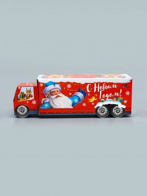 Подарочная коробка Новогодняя Фура «Везу радость» с анимацией 36x15x10 см