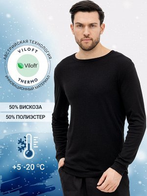 Фуфайка "термо" мужская в черном цвете