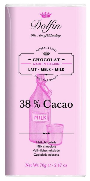 Chocolat au lait 38% de cacao