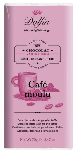Chocolat noir au café moulu