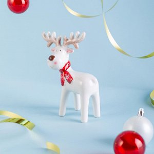 Фарфоровая статуэтка «Олень» 13×6,6×16,3 см – изящный декор для интерьера