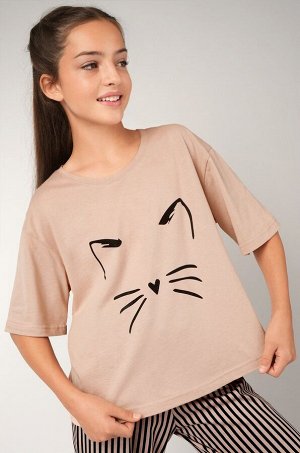 Хлопковая пижама для девочки Happyfox