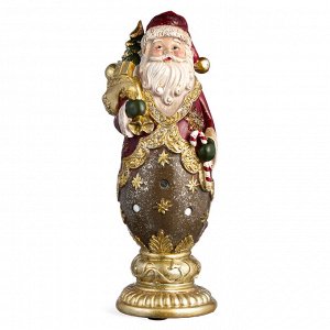 Интерьерная фигурка Дед Мороз, полистоун, 24 см (11,5×8,5 см) – праздничный декор для дома