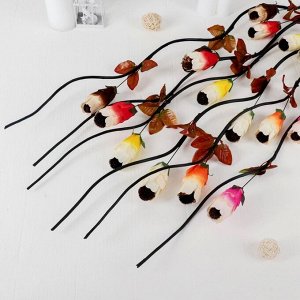 Декор "Лоза цветы с шишками" 150 см, микс